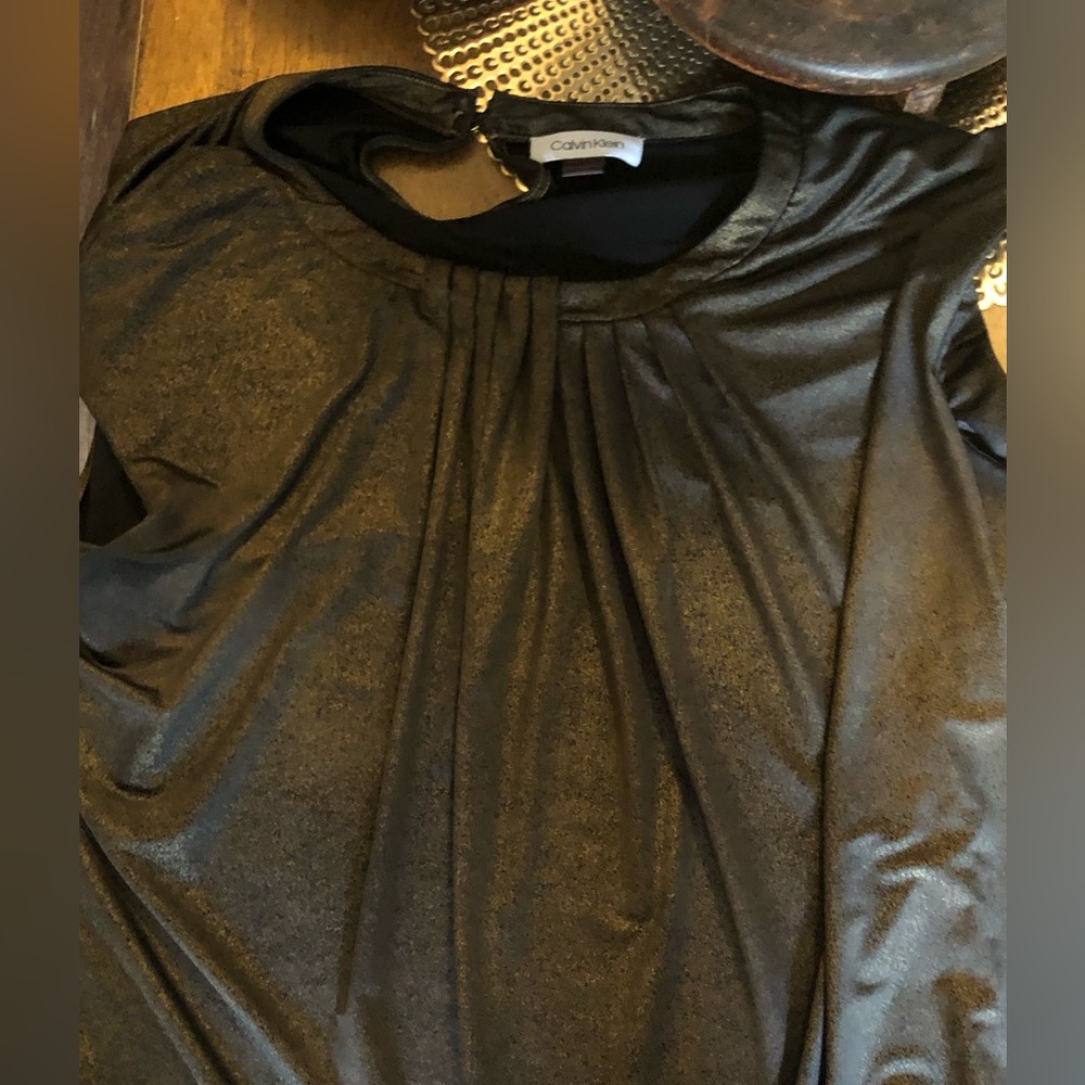 Calvin Klein XL gold accented black
